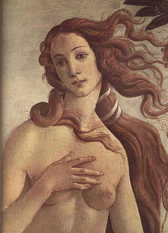 BOTTICELLI, Sandro The Birth of Venus (detail) ff